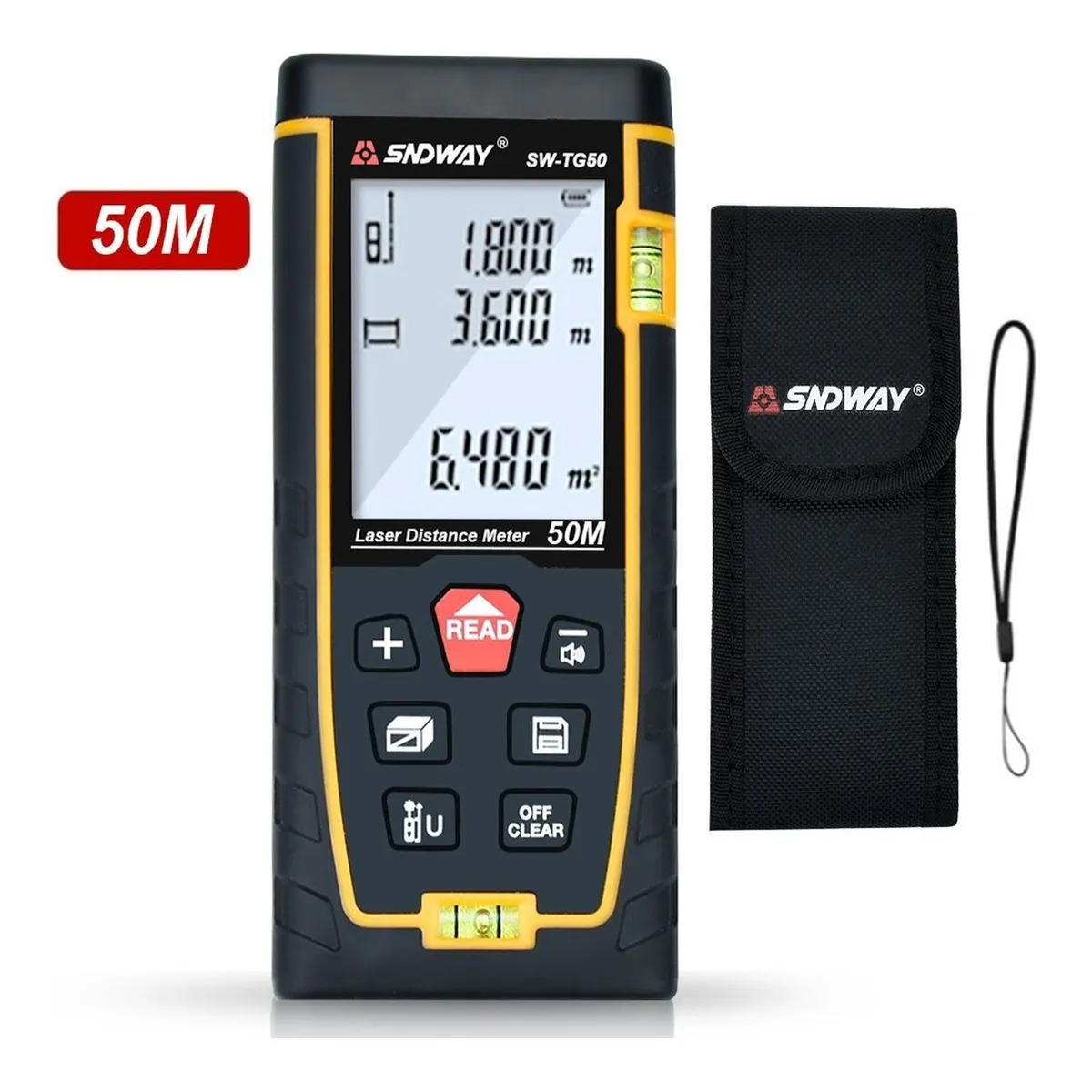 U BUY - Medidor De Distancia Láser Digital De 50 Metros