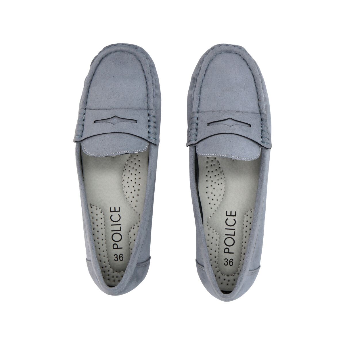 POLICE - Mocasín Mujer Gris Lali Police