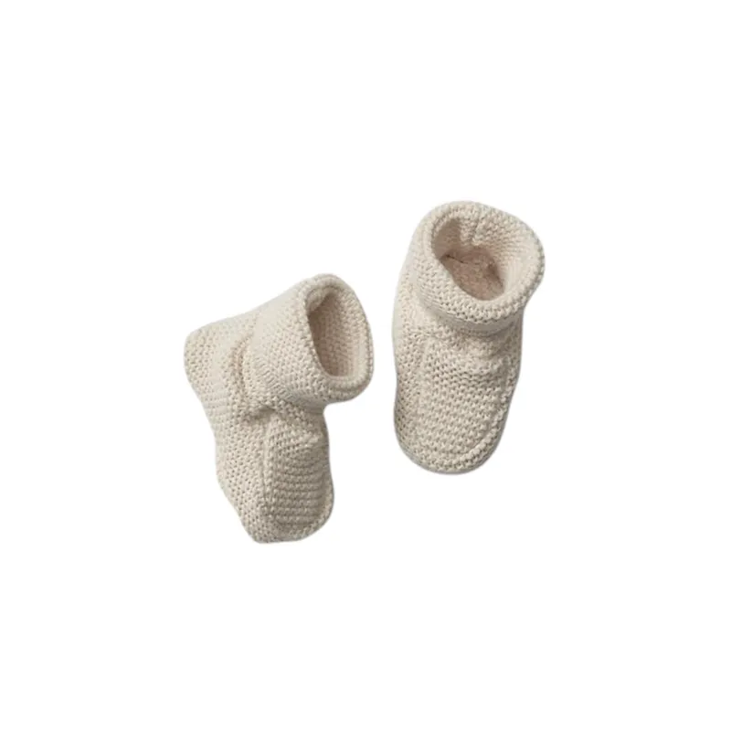 GAP - Botas Tejidas Recien Nacido Unisex Bebé Blanco