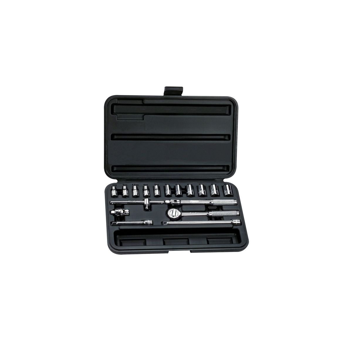 STANLEY - Set 18 Piezas Dados 6 Puntas Encastre 1/4" STANLEY 86-117