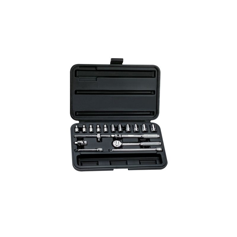 STANLEY - Set 18 Piezas Dados 6 Puntas Encastre 1/4" STANLEY 86-117