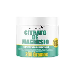 GREEN MEDICAL - Citrato de magnesio polvo 200gr GM