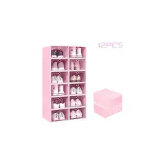 U BUY - 12pcs Organizadores Apilables Para Zapatos Cajas De  Rosa