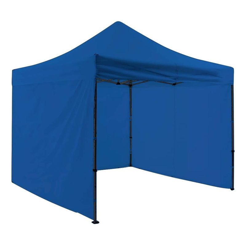 U BUY - Toldo Plegable Pared Azul 3x3 + Pared Laterales Toldo