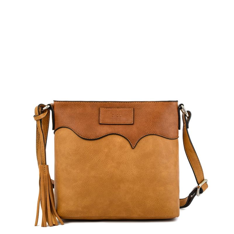 ZIOL - Cartera bandolera pequeña cuzco camel
