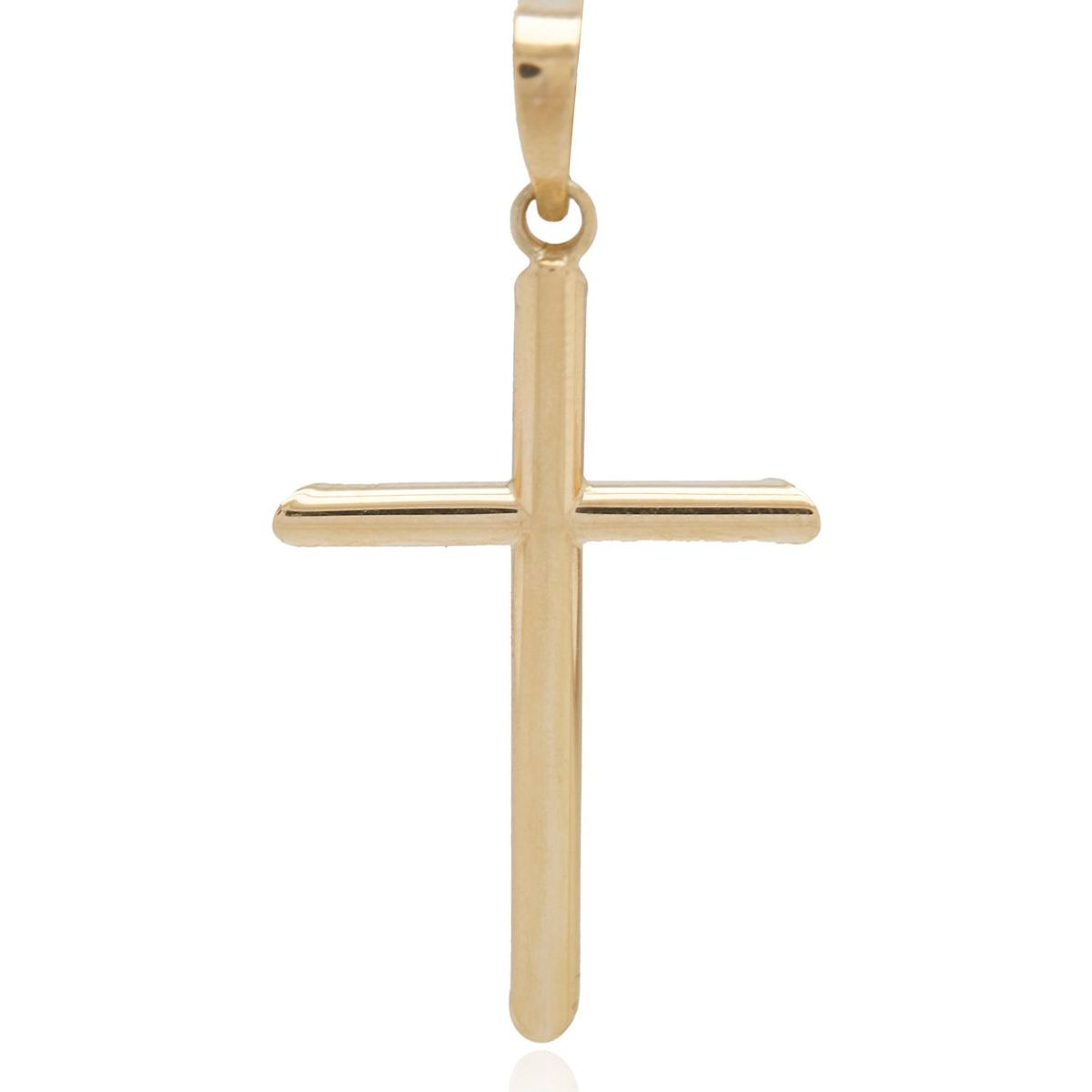 JB JOYAS BARON - Colgante de Oro 18kt Cruz de Tubo