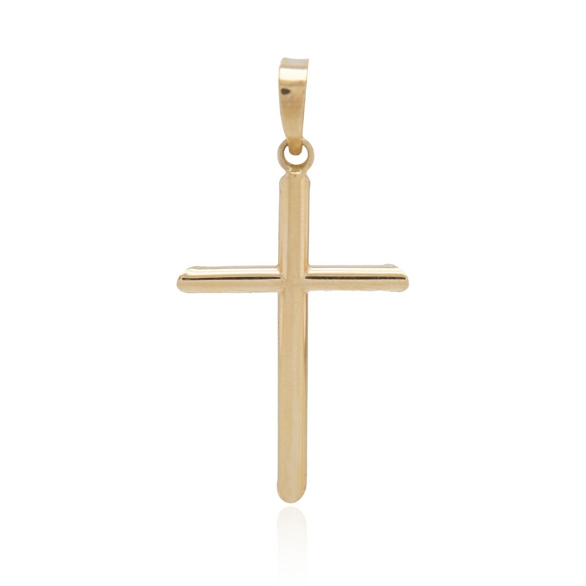 JB JOYAS BARON - Colgante de Oro 18kt Cruz de Tubo