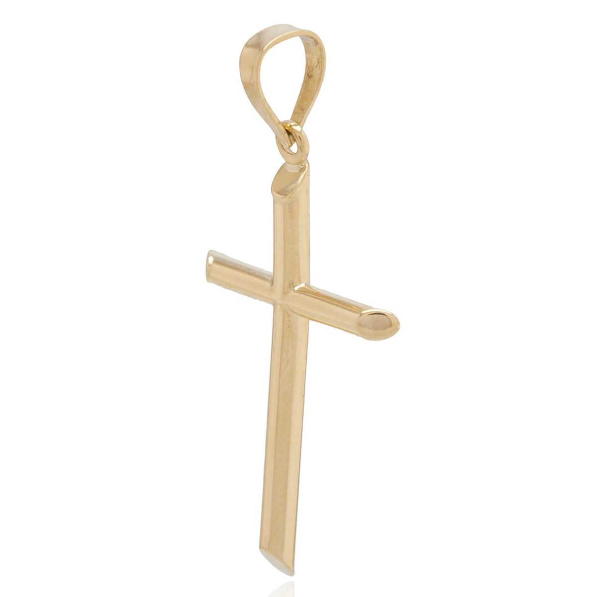 JB JOYAS BARON - Colgante de Oro 18kt Cruz de Tubo