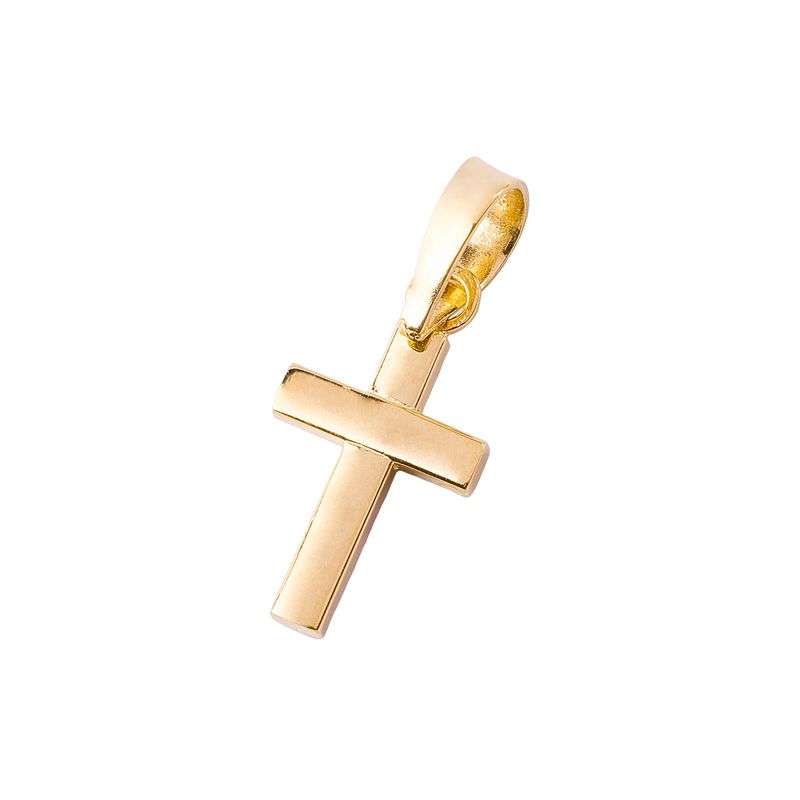 JB JOYAS BARON - Colgante de Oro 18kt Cruz Tamaño Pequeña