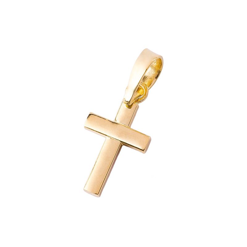 JB JOYAS BARON - Colgante de Oro 18kt Cruz Tamaño Pequeña
