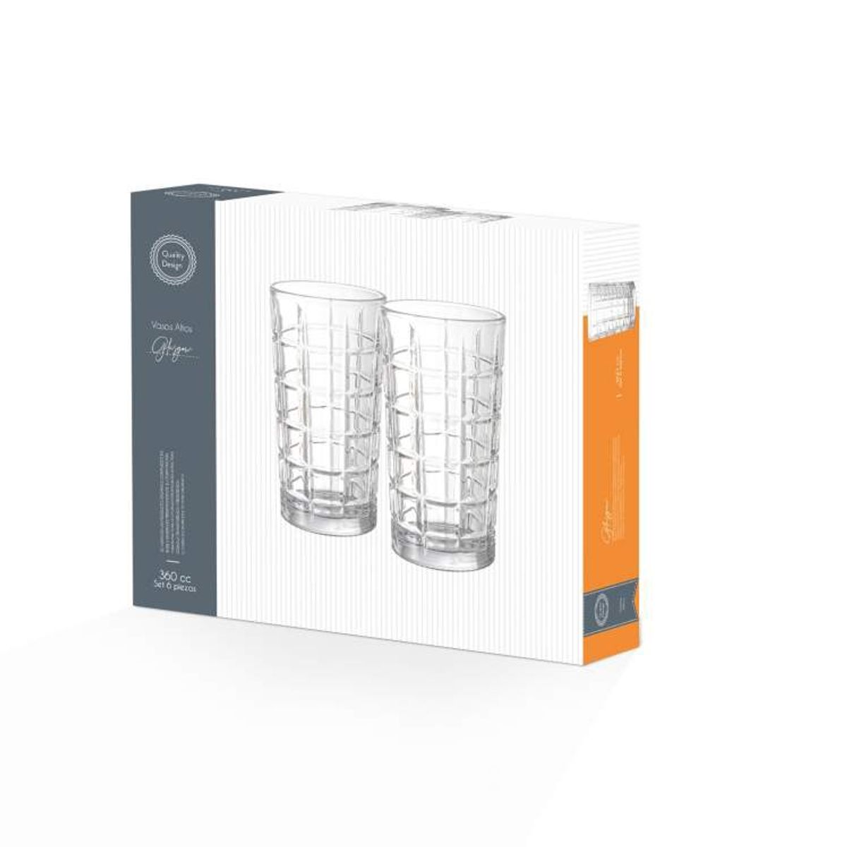 OEM - Set de 6 Vasos Altos 380cc Glasglow