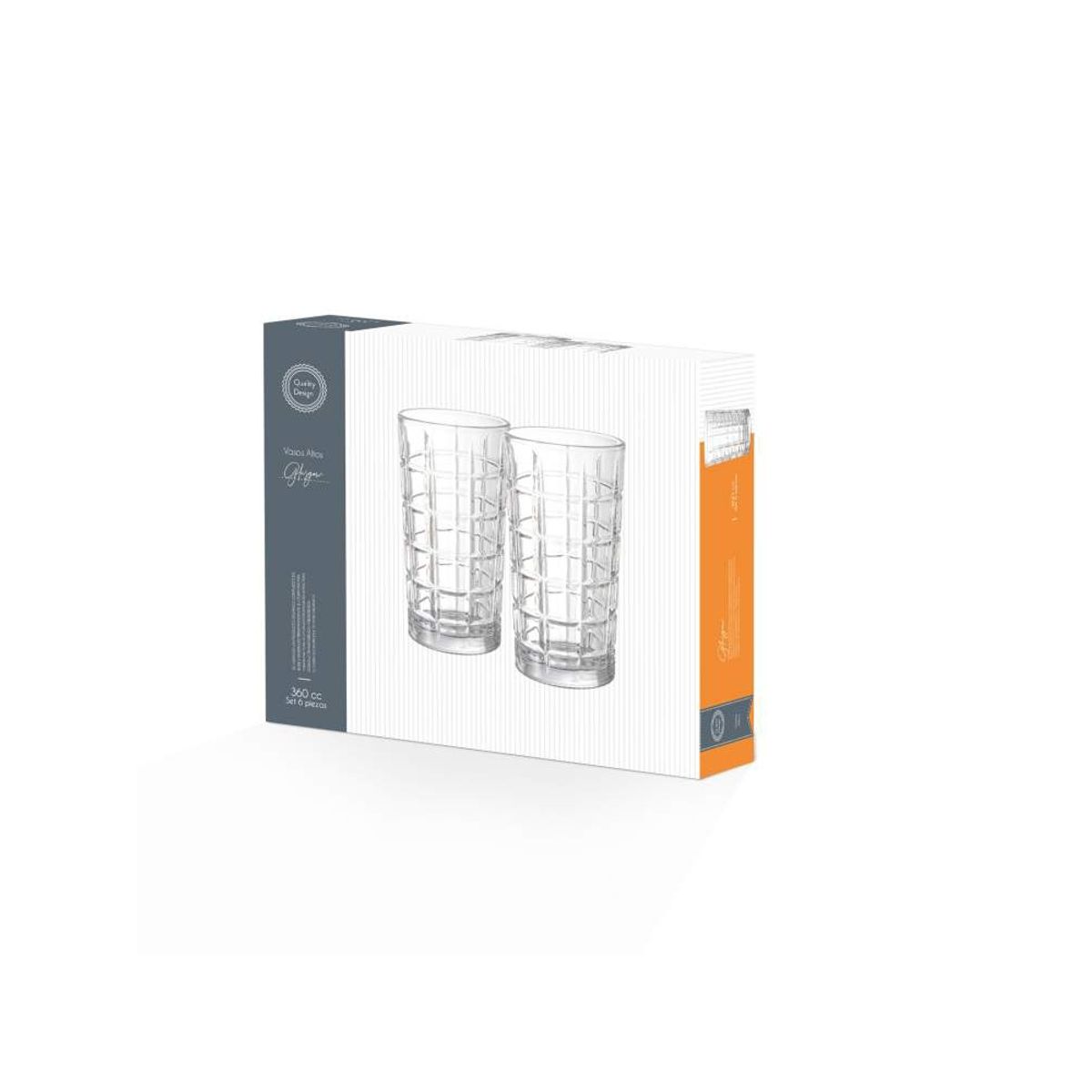 OEM - Set de 6 Vasos Altos 380cc Glasglow