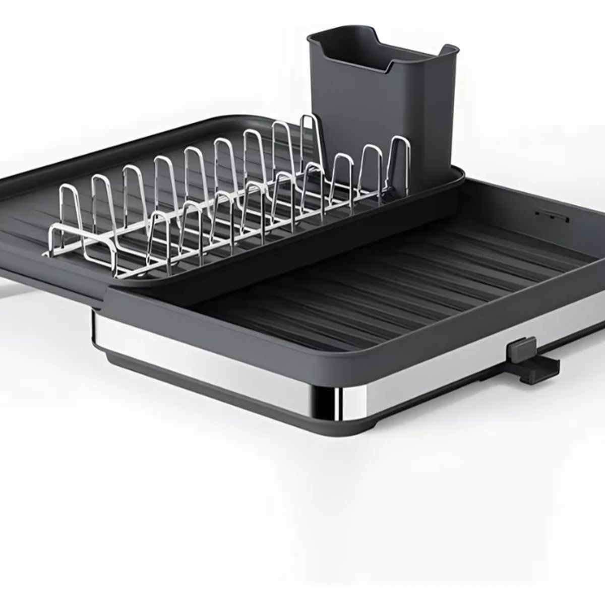 GENERICO - Secaplatos Escurridor Cocina Acero Inoxidable Plegable Loza