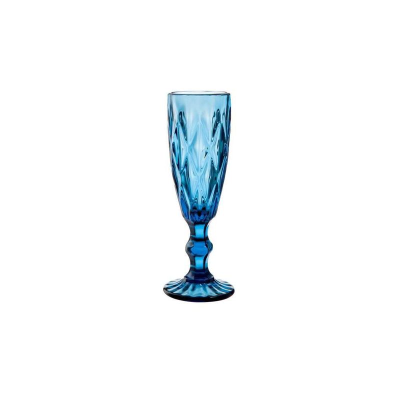 OEM - Copa flute 180 cc Diamonds Azul