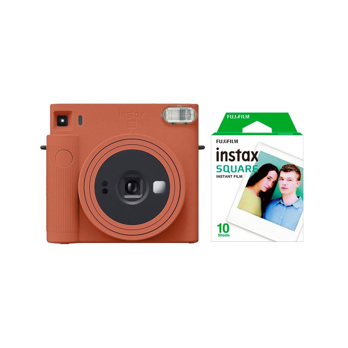 FUJIFILM - Cámara Instantánea Instax Square SQ1 + 10 Film Orange