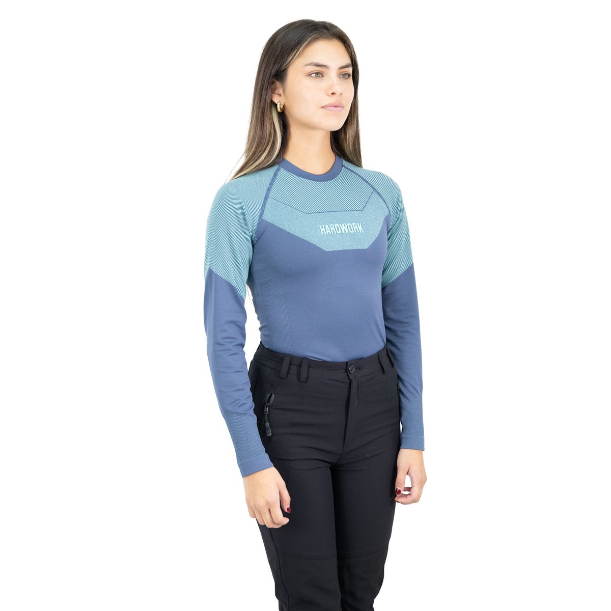 HARDWORK - Camiseta Primera Capa HW Ecopper Mujer Blue