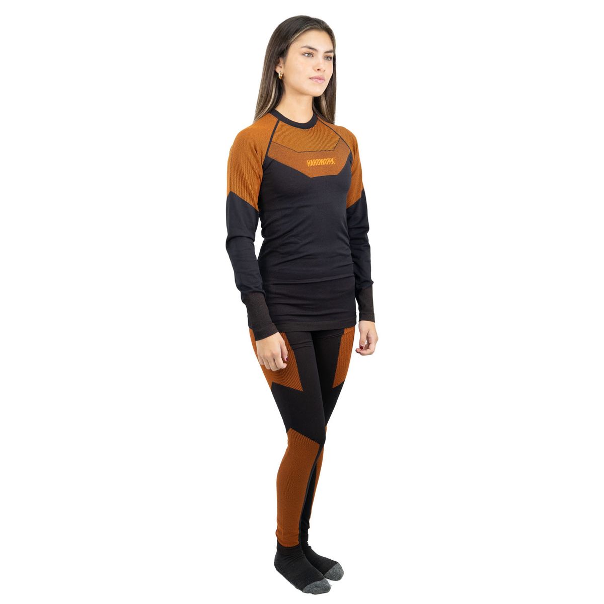 HARDWORK - Conjunto Primera Capa HW Ecopper Mujer Black