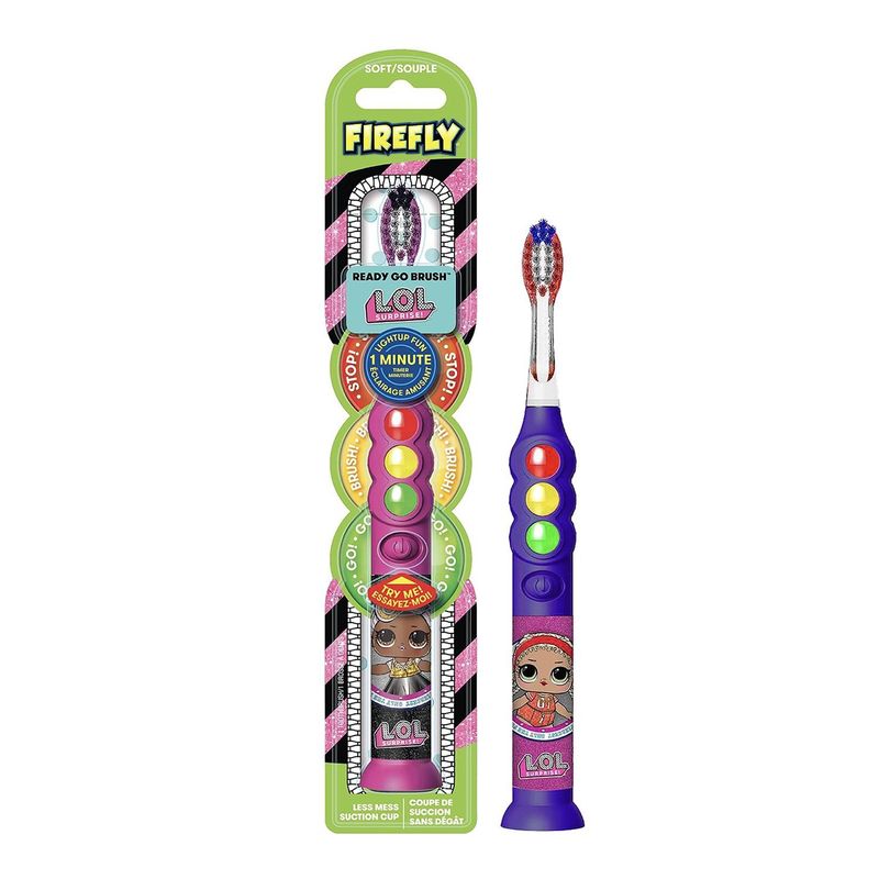 DECO KIDS - Cepillo con Botón temporizador CeReady Go Brush - Morado
