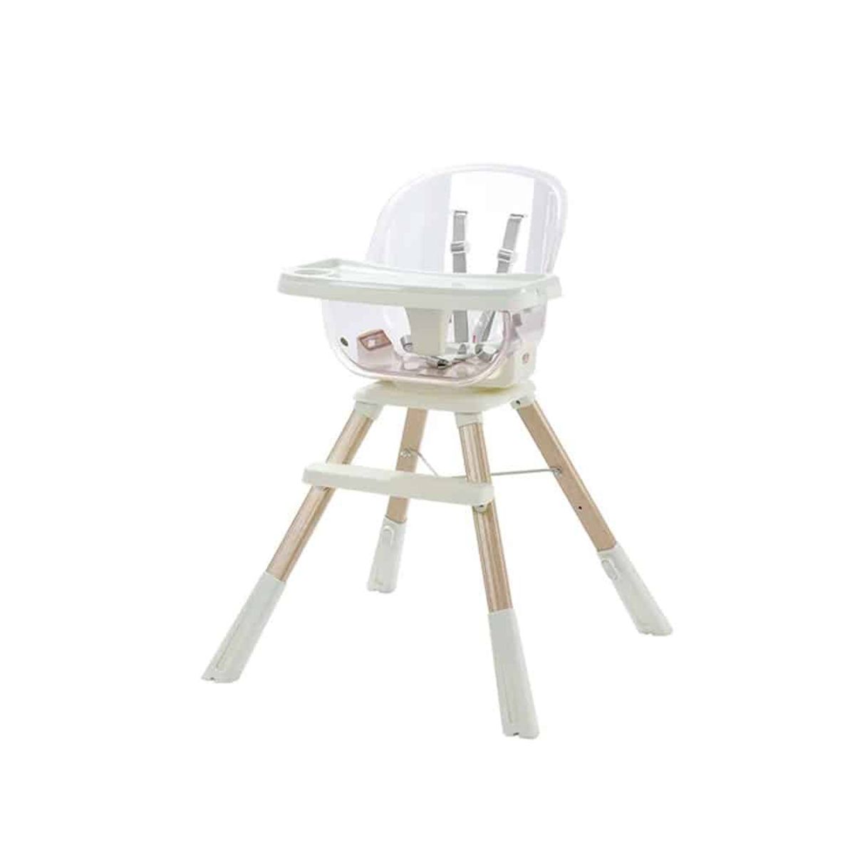 BABYMINE - Silla de Comer Giratoria 360 Gris