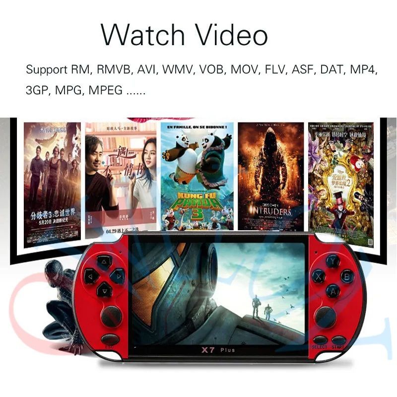 GENERICO - Consola de Videojuegos Pantalla 5.1 Pulgadas Fotografía  Video Texto