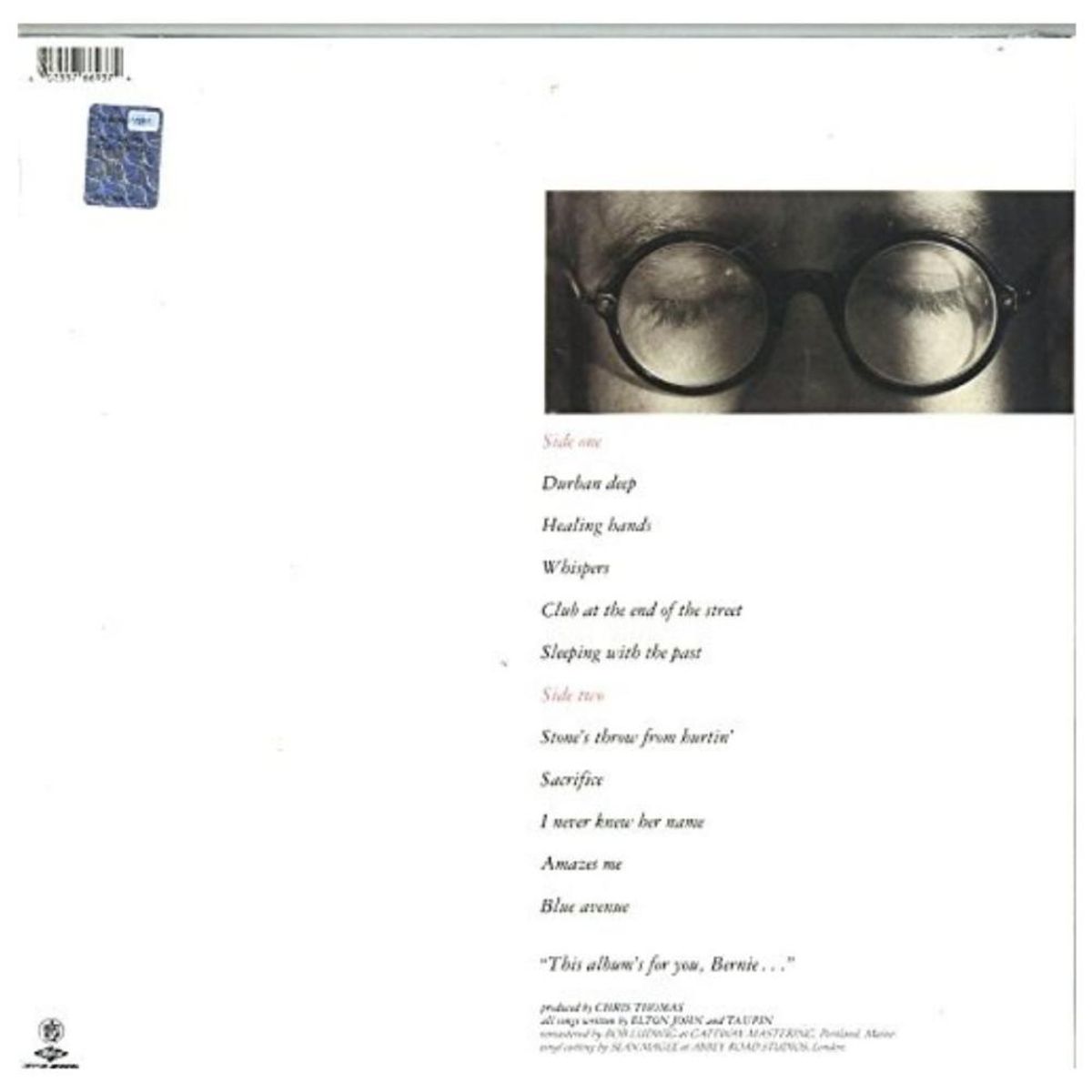 HITWAY MUSIC - ELTON JOHN - SLEPPING WITH THE PAST -  VINILO  HITWAY MUSIC