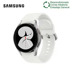 SAMSUNG - Galaxy Watch 4 40mm BT Plata Reacondicionado(Semi Nuevo)