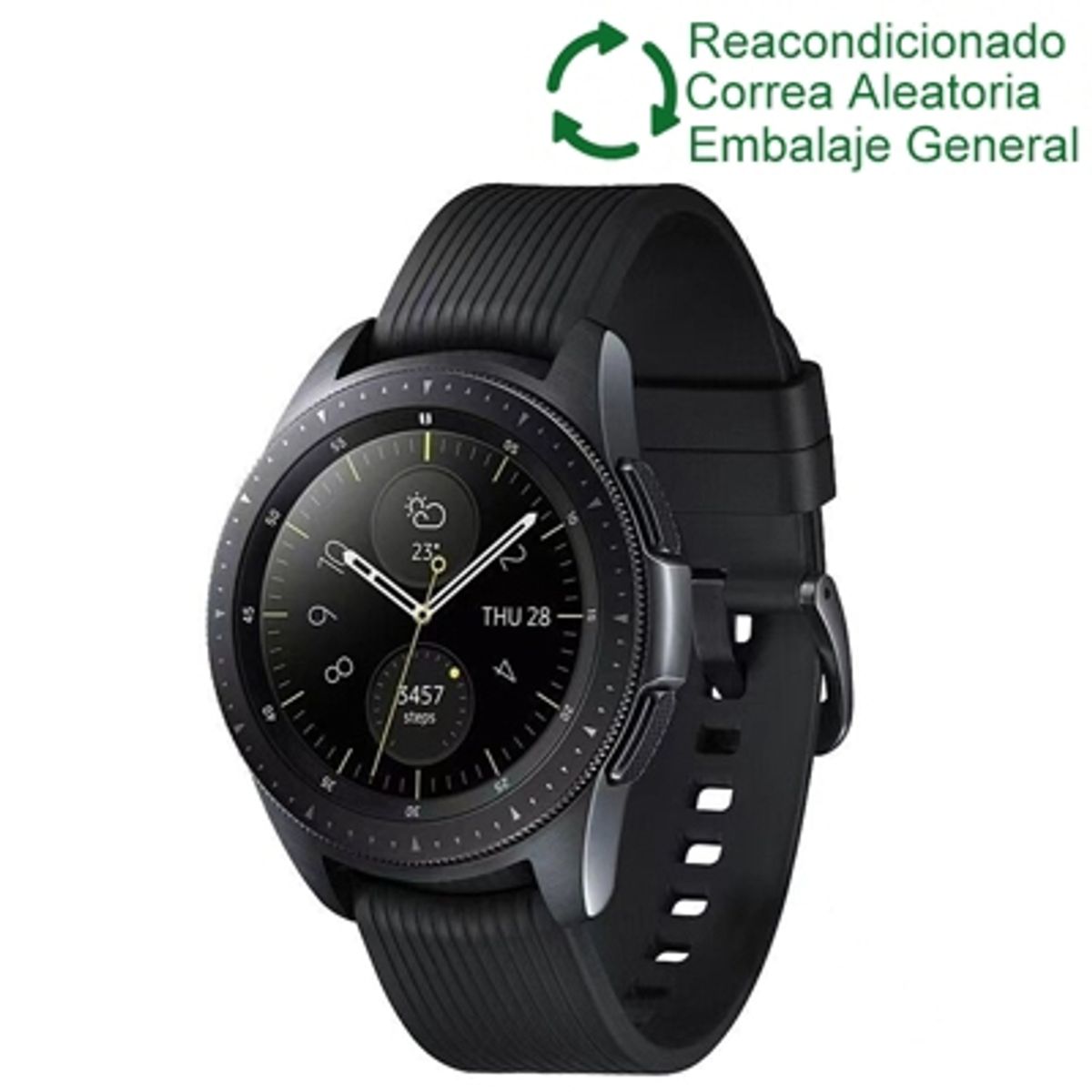 SAMSUNG - Samsung Galaxy Watch 42mm Bluetooth Negro Reacondicionado Semi Nuevo