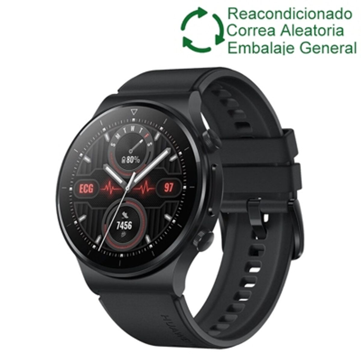 HUAWEI - Huawei GT 2 Pro 46mm ECG BT Negro Reacondicionado(Semi Nuevo)
