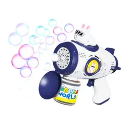 GENERICO - Pistola Burbujas Lanzador Nocturno Led Niños Robot Espacial