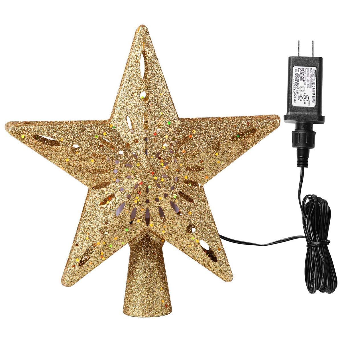 VATYERTY - Estrella para punta de luces LED de árbol de Navidad