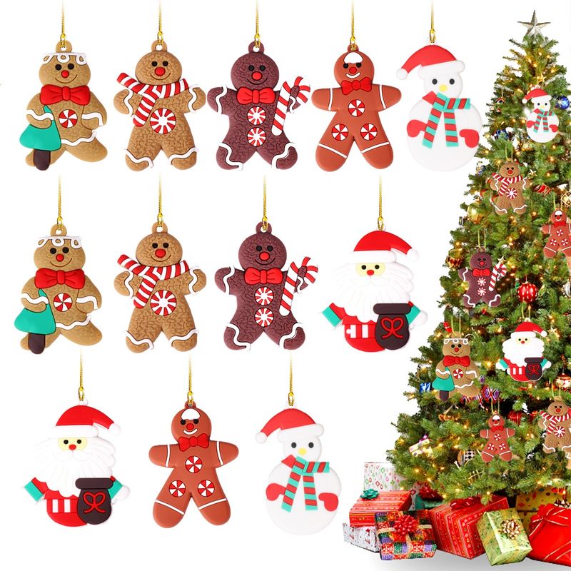 VATYERTY - 12 adornos de Navidad bonitos muñeco de nieve