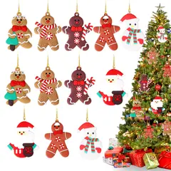 VATYERTY - 12 adornos de Navidad bonitos muñeco de nieve