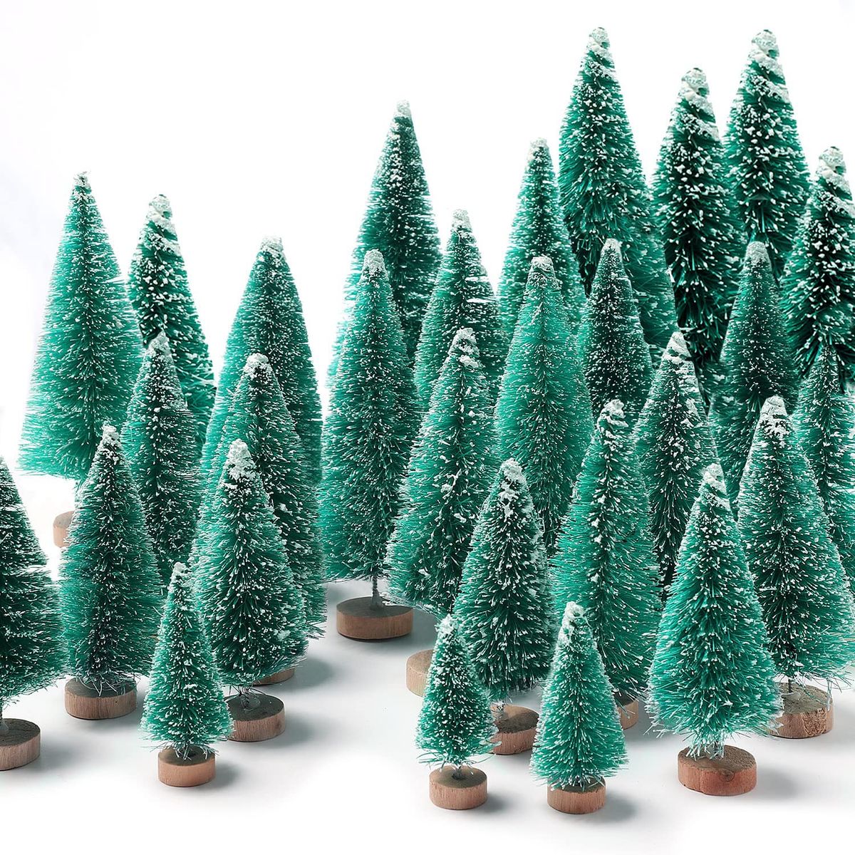 VATYERTY - 30 pcs Mini arboles artificiales para árbol de Navidad verde