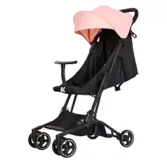 LUBABYCAS - Coche De Paseo Premium Últra Compacto Rosado