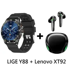 LENOVO - Audífonos Bluetooth XT92 y Smartwatch Y88 reloj inteligente