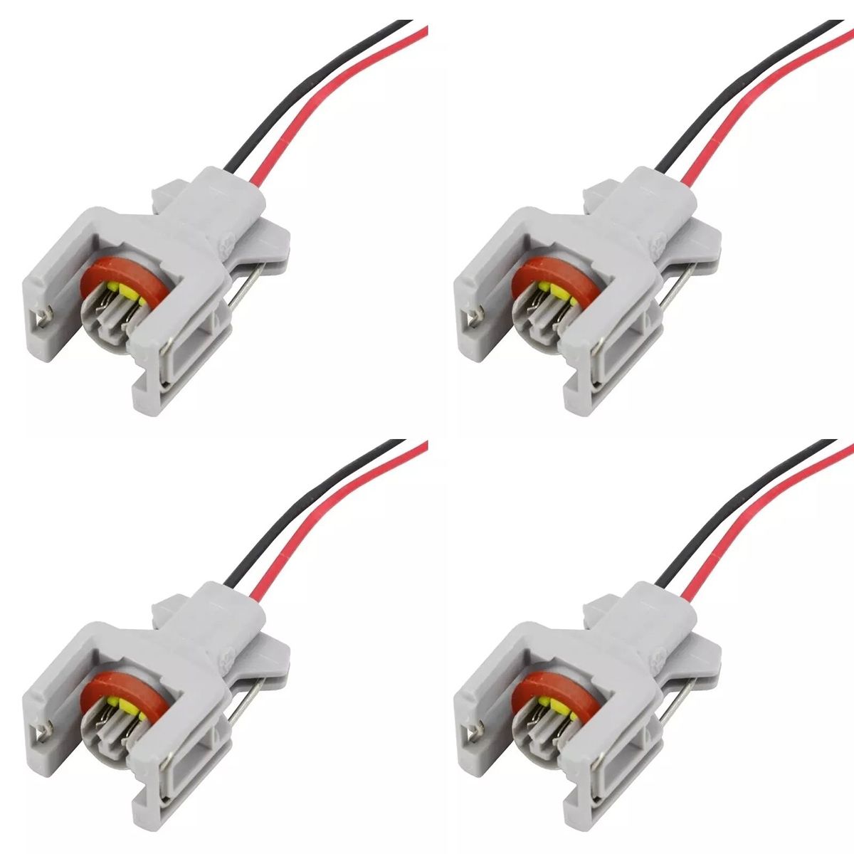 KUANGYE - Pack 4 Enchufes Inyector Para Ssanyong/hyundai/jmc/greatwall