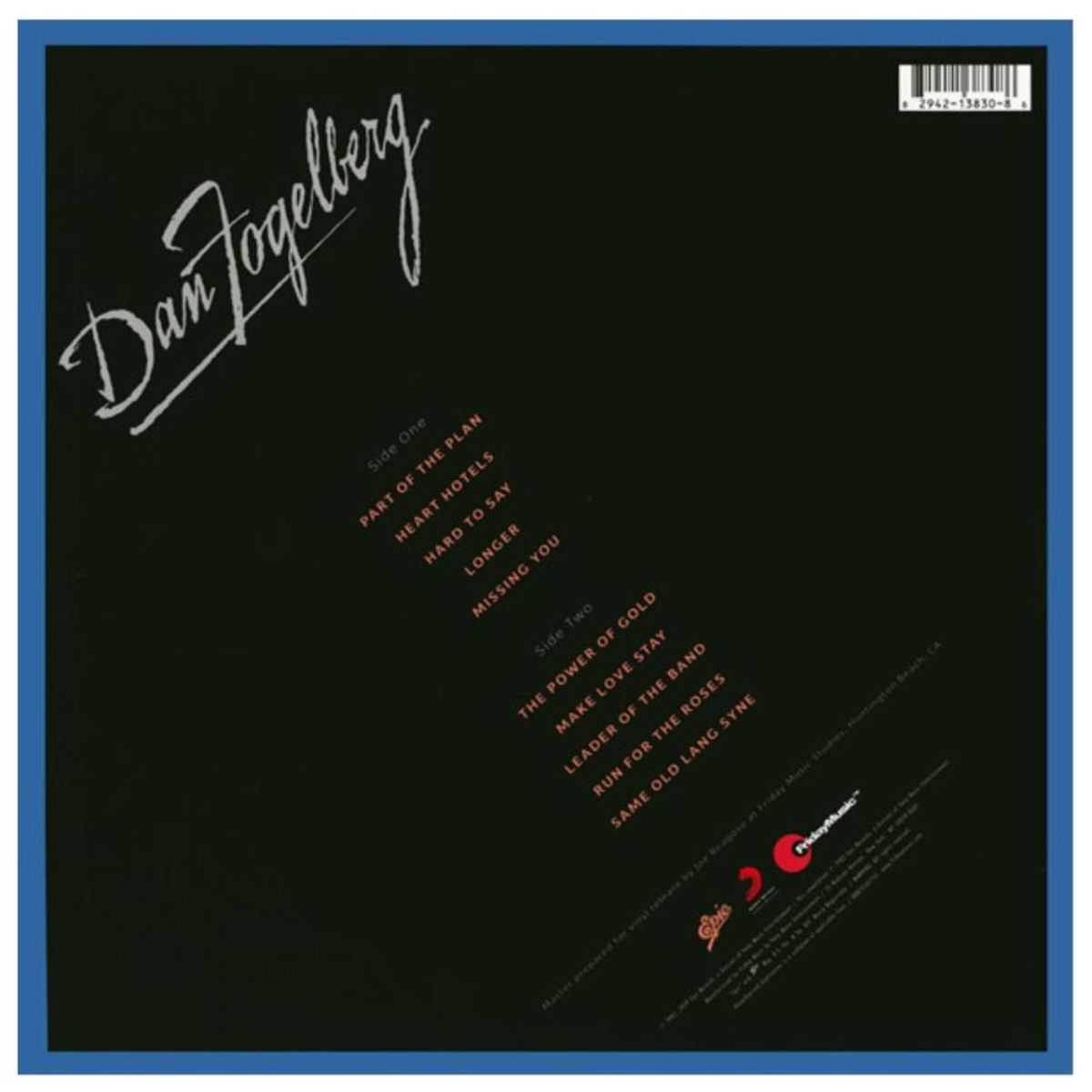 HITWAY MUSIC - DAN FOGELBERG - GREATEST HITS BLUE VINYL - VINILO