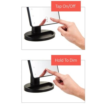 Imagen 2 del producto Espejo Luz Led Tactil Maquillaje Portatil Giratorio