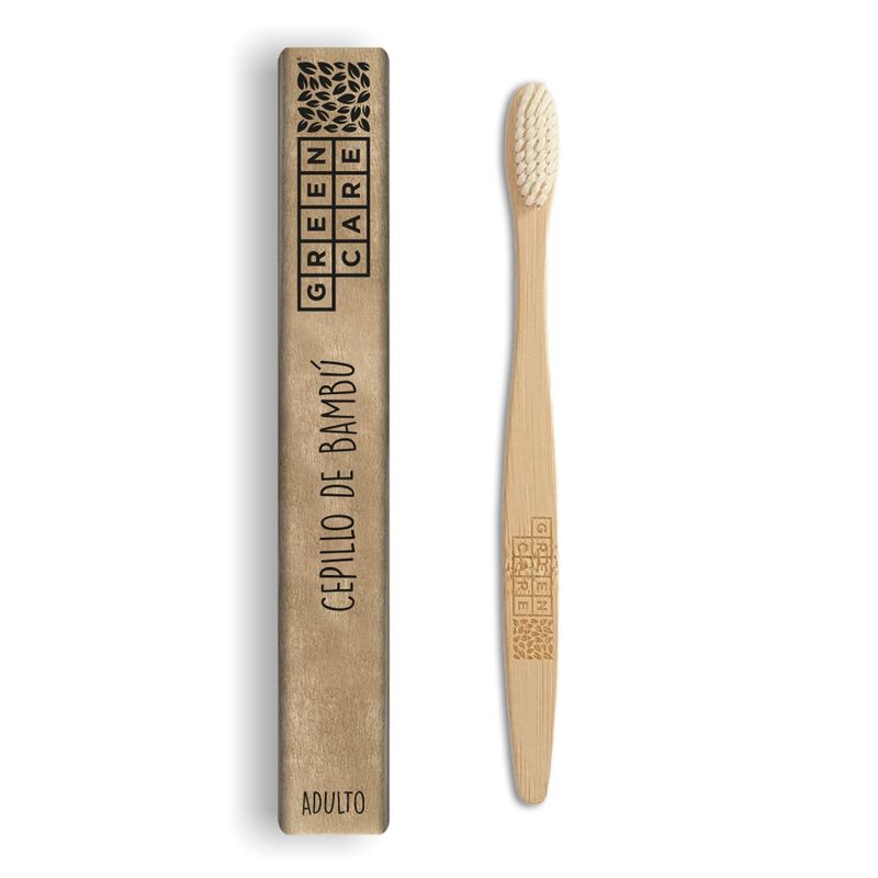 GREENCARE - Cepillo Blanco de Bambu para Adulto - Greencare