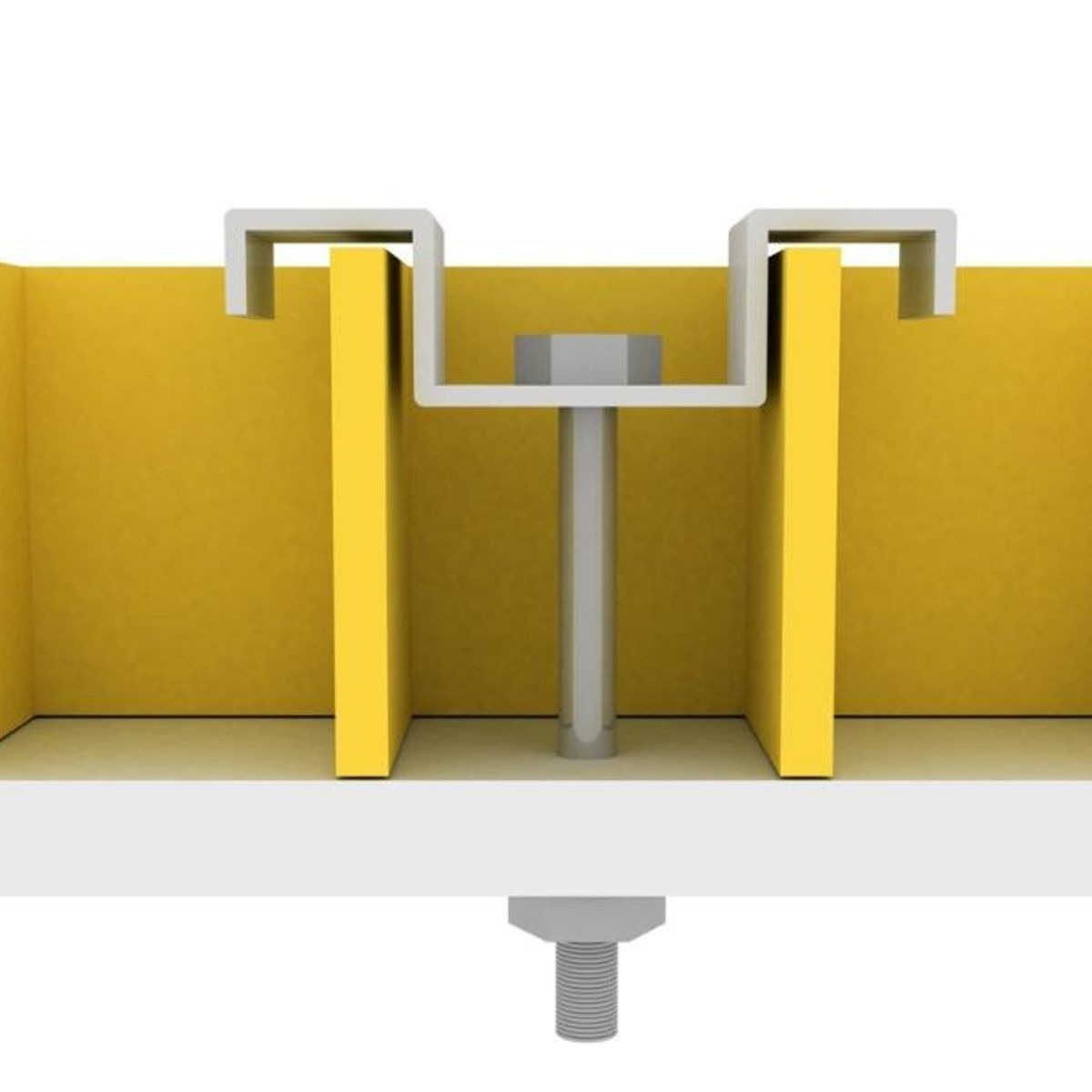 DVP - Fijación Parrilla Frp Tipo M Metálica 19x19mm Dvp