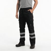 Pantalón Cargo Gabardina Con Cinta Reflectante Hombre
