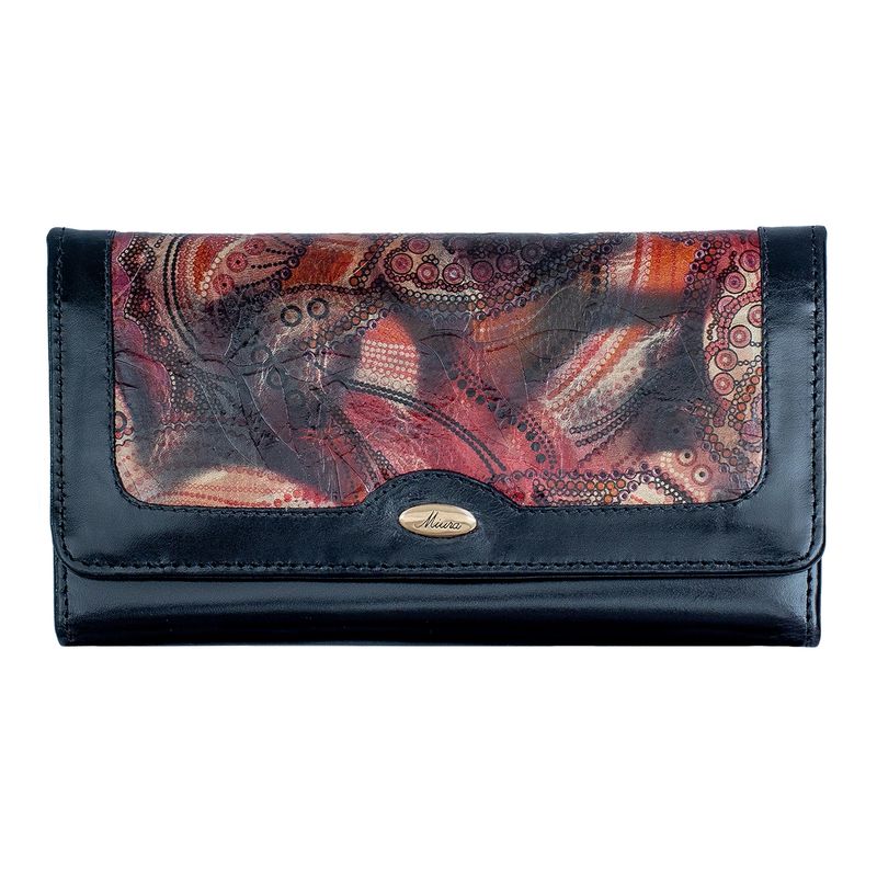 MIURA - Chequera Mujer Miura Mod Brigitte Cuero Natural Con Protección RFID