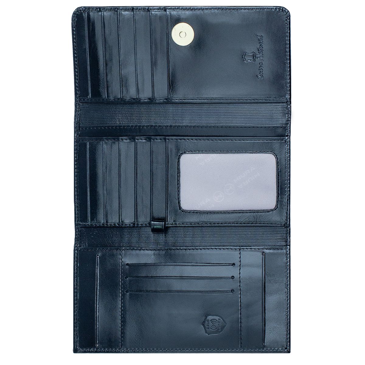 MIURA - Chequera Mujer Miura Mod Brigitte Cuero Natural Con Protección RFID