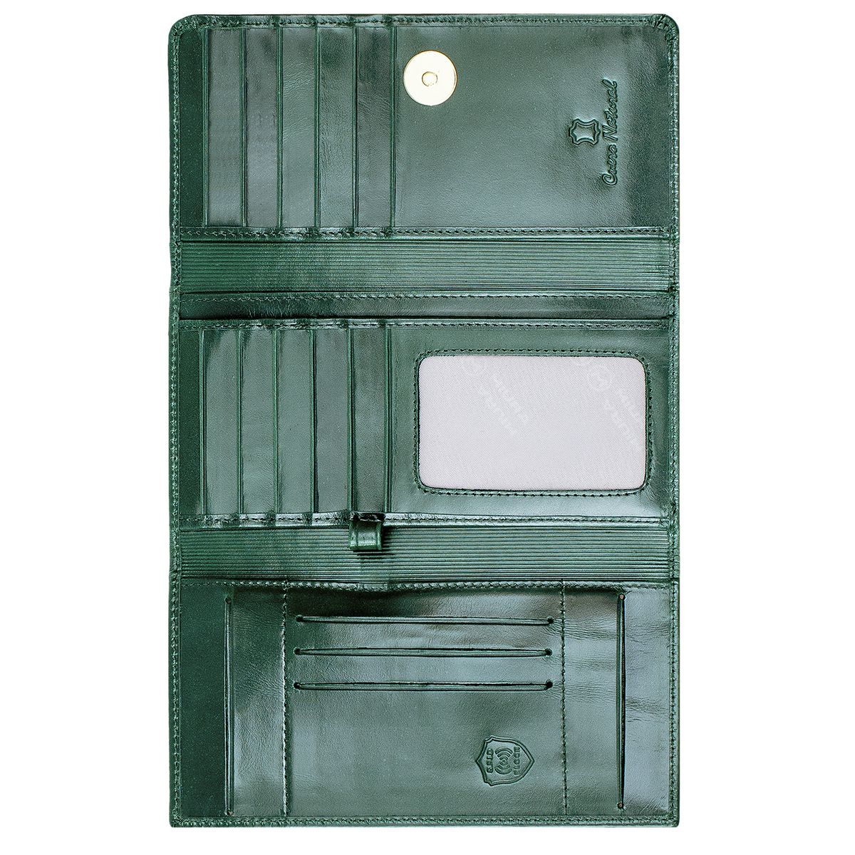 MIURA - Chequera Mujer Miura Mod Brigitte Cuero Natural Con Protección RFID