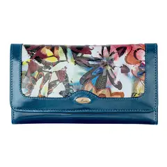 MIURA - Chequera Mujer Mod Brigitte Cuero Natural Con Protección RFID