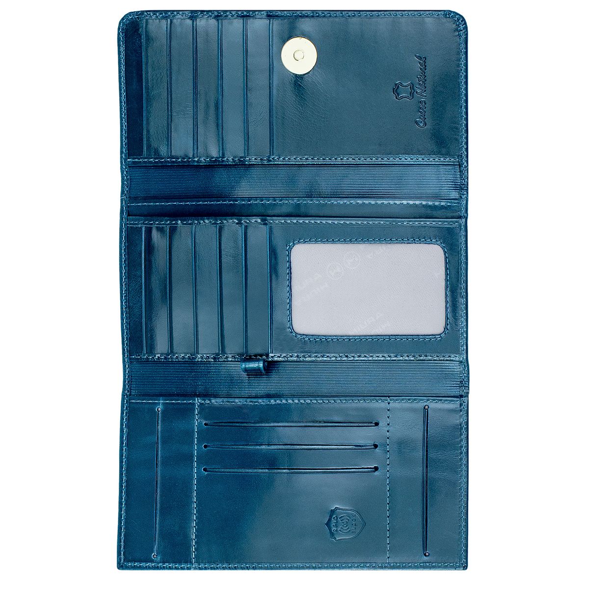 MIURA - Chequera Mujer Miura Mod Brigitte Cuero Natural Con Protección RFID