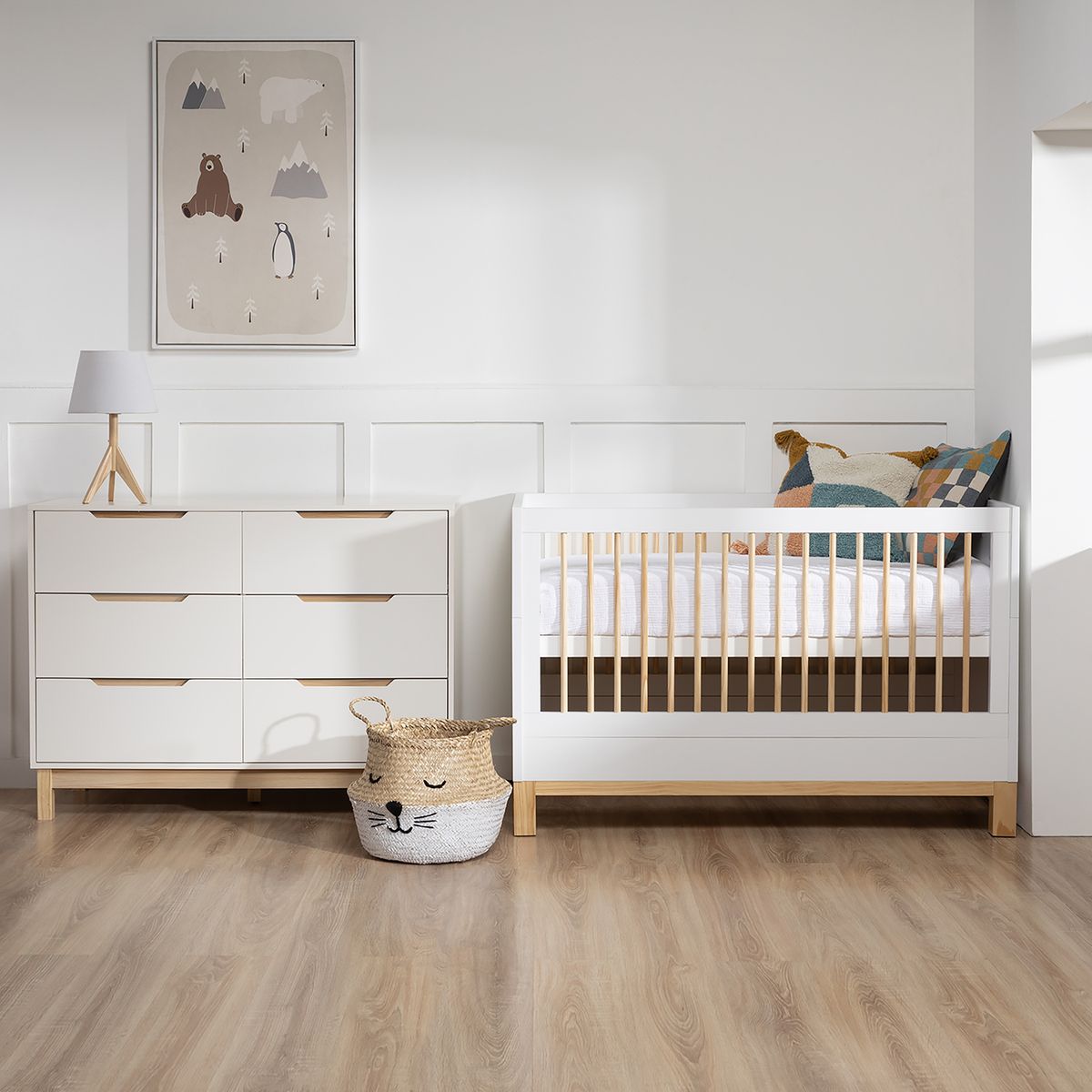 FORM DESIGN - Cómoda Infantil Elena Natura/Blanco Form