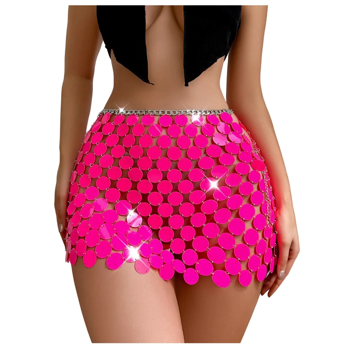 GARSIL - Mini Falda Corta De Lentejuelas Para Mujer Falda De Fiesta