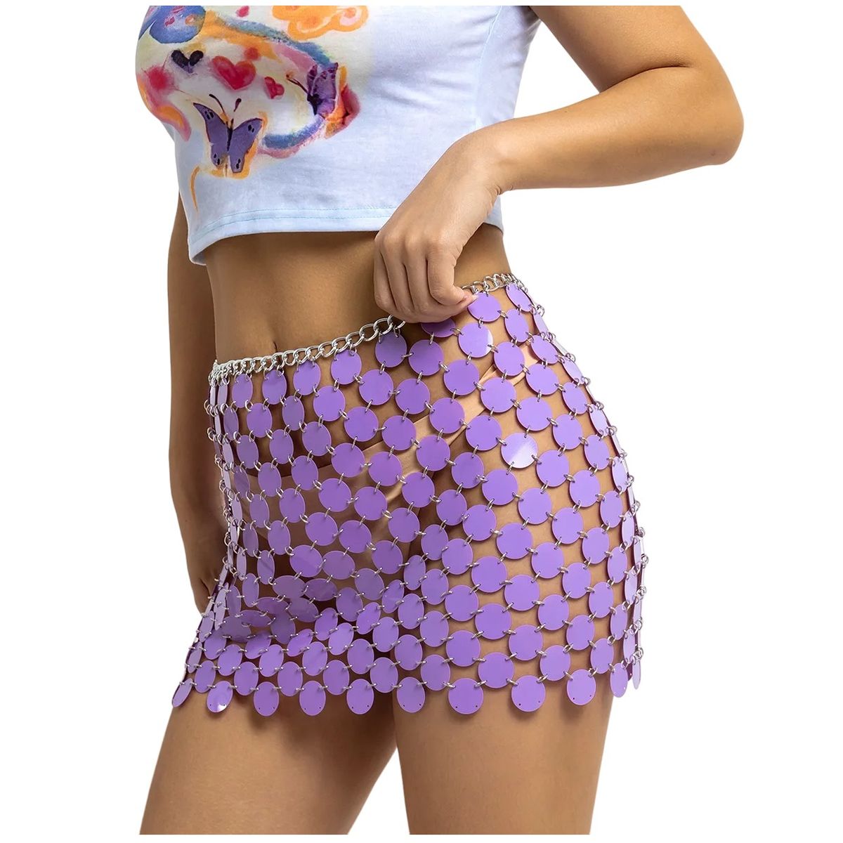 GARSIL - Mini Falda Corta De Lentejuelas Para Mujer Falda De Fiesta