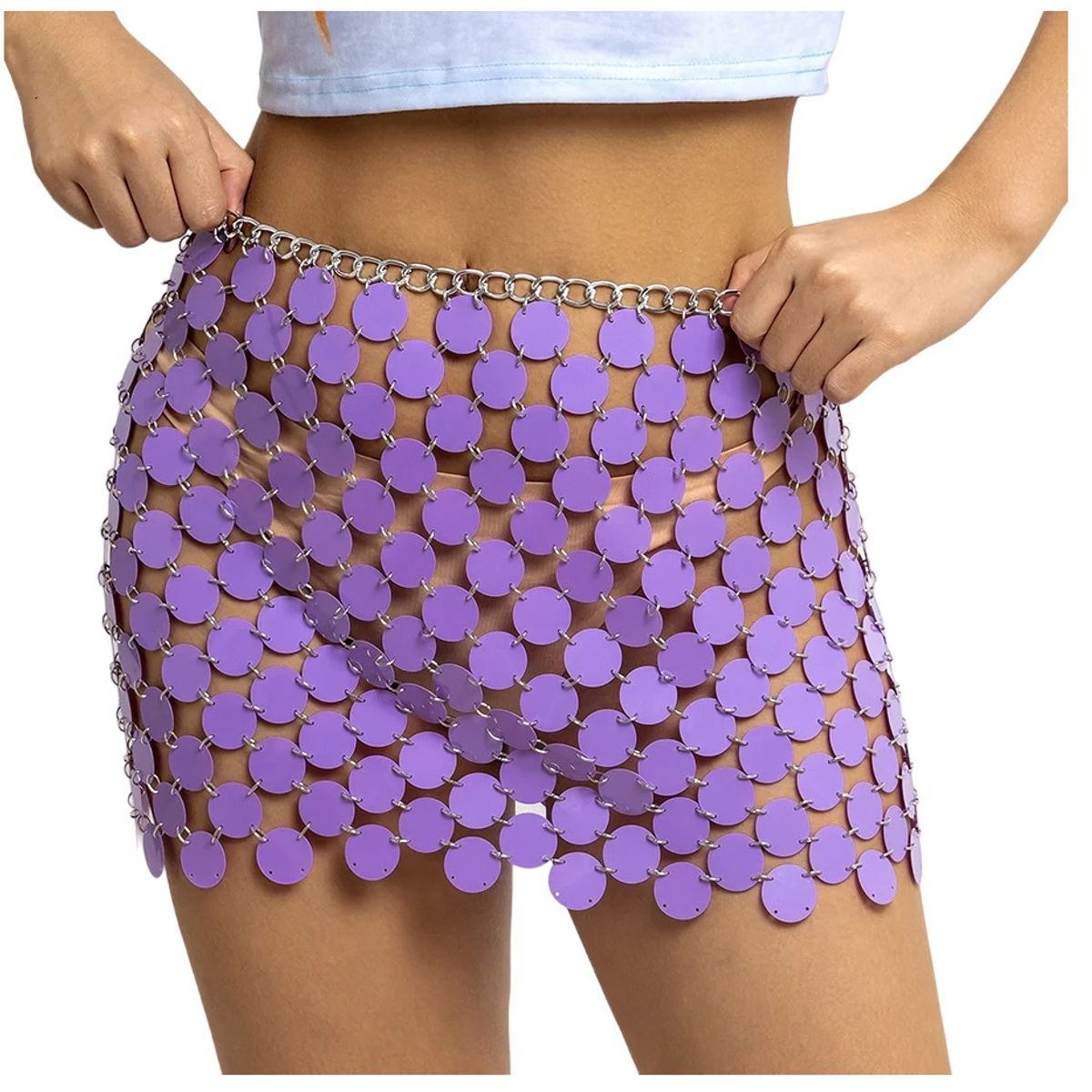 GARSIL - Mini Falda Corta De Lentejuelas Para Mujer Falda De Fiesta